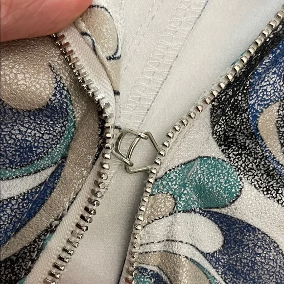 Joseph Ribkoff NWOT Moto Jacket 231951 Swirl Pattern Blazer- Size Medium - Picture 15 of 15